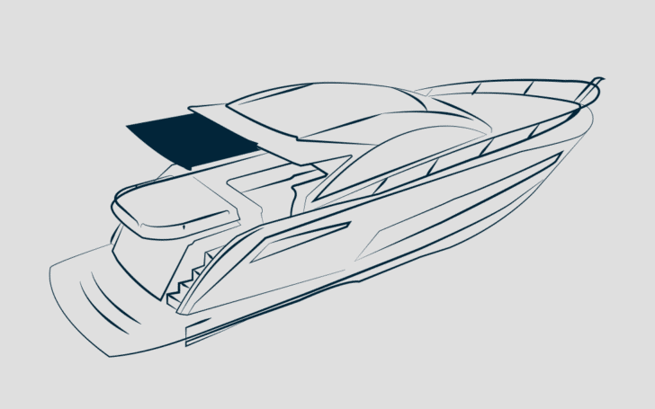 Awning - Aft Cockpit - Retractable (replacement Canvas)