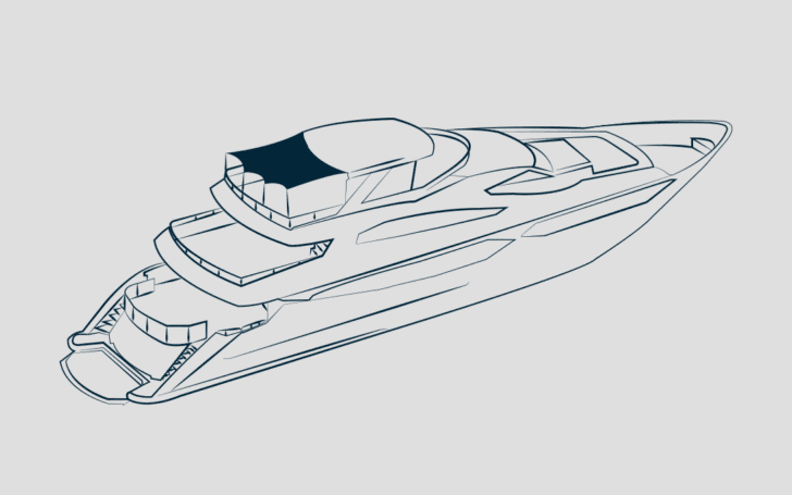 Awning – Aft of Flybridge Hard Top